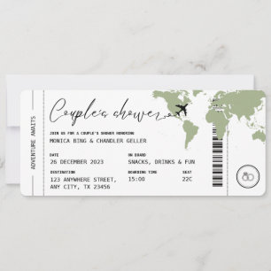 Carte d'embarquement Voyage Couple's Shower Sage G