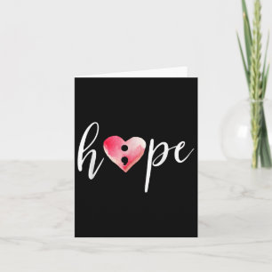 Carte Demicolon Hope Heart Watercolor T Shirt - Suicide