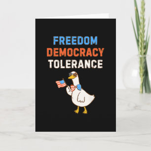 Carte Démocratie Tolérance Anti Trump Quatre Juillet Ind
