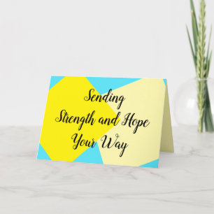 Carte d'empathie pour le cancer et le patient mala