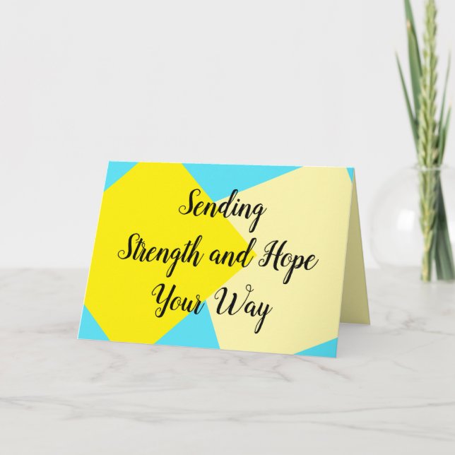 Carte d'empathie pour le cancer et le patient mala (Devant)