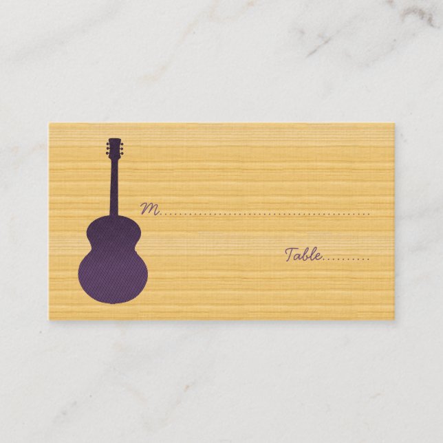 Carte d'emplacement de la guitare de Purple Countr (Devant)