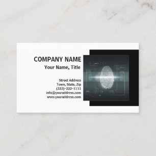 Carte d'empreintes digitales du détecteur privé