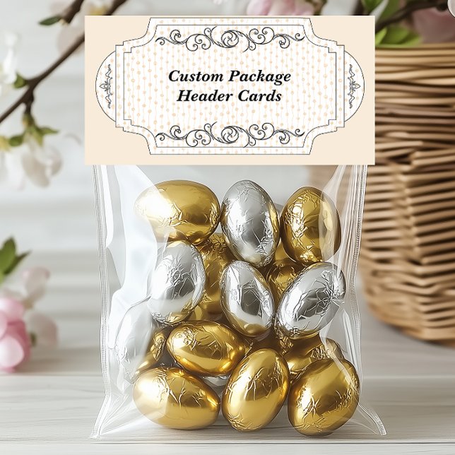 Carte d'en-tête de package Hang de l'affichage pli (Créateur téléchargé)