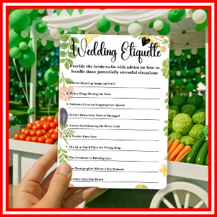 Carte d'encart de Baby Shower "Fresh Off The Marke