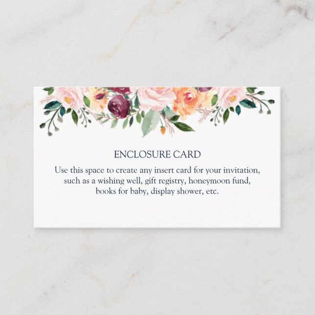 Carte d'encart pour le thé (Devant)