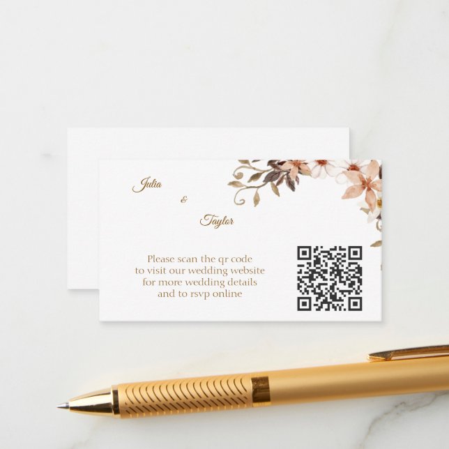 Carte d'encart simple minimaliste (Devant/Arrière en situation)