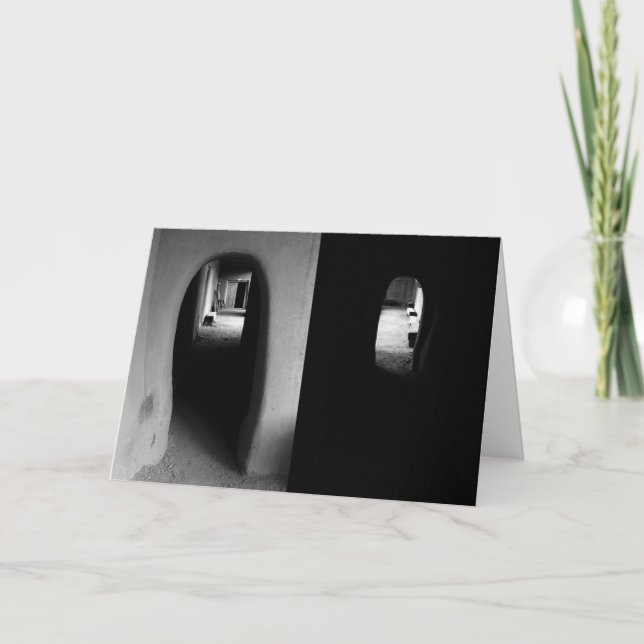 Carte d'encouragement Adobe Corridor (Devant)