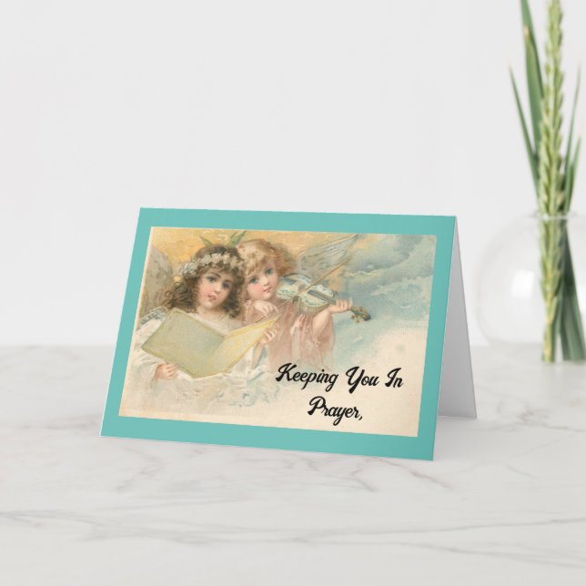 Carte d'encouragement Angels vintages (Devant)