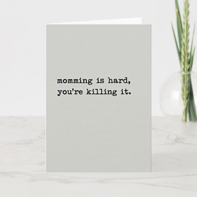 Carte d'encouragement au fil tissé (Devant)