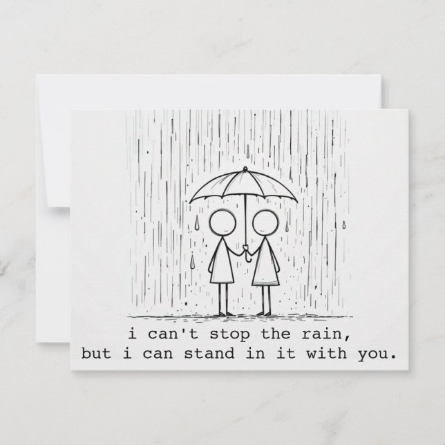 carte d'encouragement | carte pour un ami qui trav (Devant)