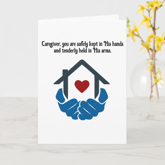 Carte d'encouragement Christian Caregiver (Fleur jaune)