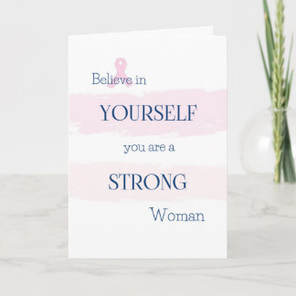 Carte d'encouragement de cancer du sein