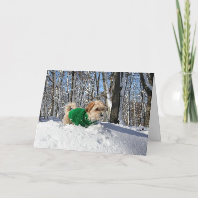 Carte d'encouragement de grimpeur de montagne (Devant)