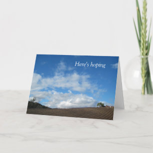 Carte d'encouragement : Espérer tous vos nuages