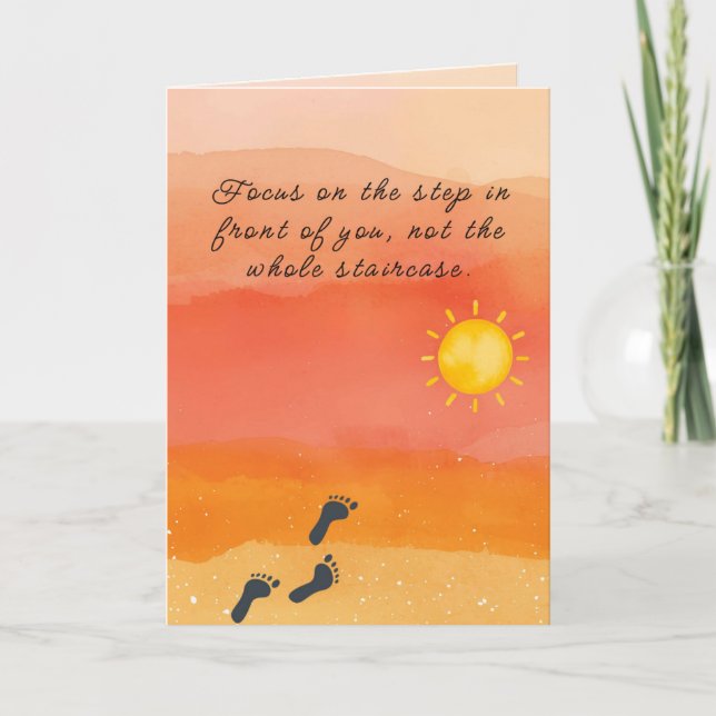 Carte d'encouragement et de soutien (Devant)