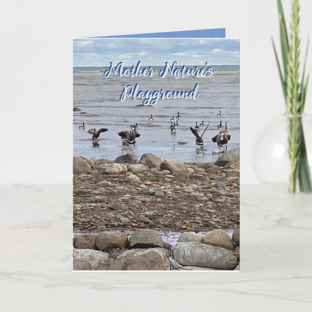 Carte d'encouragement "Mère Nature's Playground" (Devant)