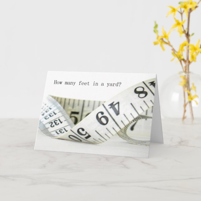 Carte d'encouragement pour les bandes de mesure hu (Fleur jaune)