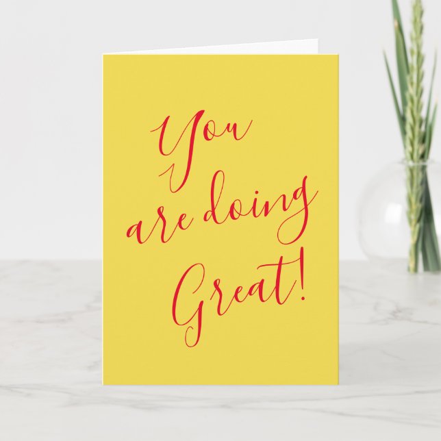 Carte d'encouragement Vous faites du très bon trav (Devant)