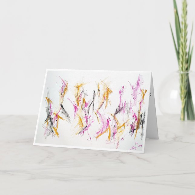 Carte d'encouragement "Warm Embrace" Abstraite (Devant)