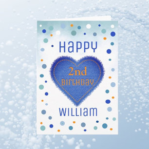 Carte d'enfant Custom Happy 2nd Birthday