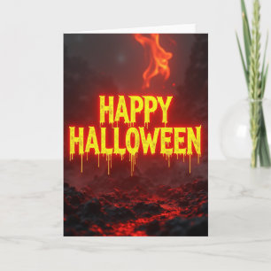 Carte d'enfer de Joyeux Halloween
