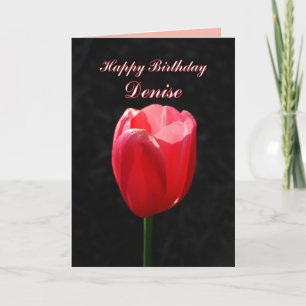 Carte Déni d'anniversaire de Red Tulip