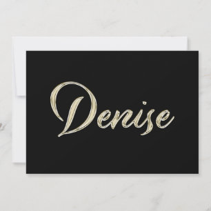 Carte Denise white gold Handwriting