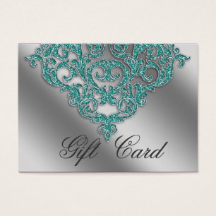 Carte d'enregistrement cadeau mariage damassé Turq