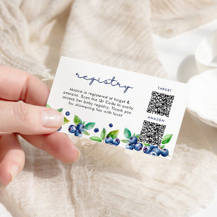 Carte d'enregistrement de Baby shower Berry Sweet