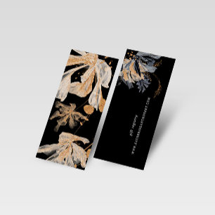 Carte d'enregistrement exclusif Gold Black Floral