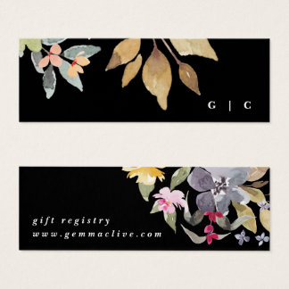 Carte d'enregistrement Mariage floral Dramatic
