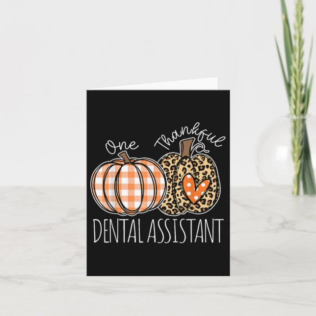 Carte Dental Istant mignon Thanksgiving Dentist Istant (Devant)