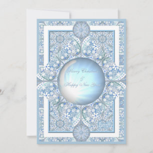 Carte Dentelle en céramique bleu clair
