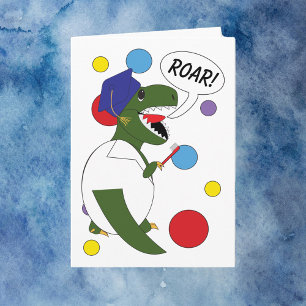 Carte Dentist Dental School Graduation Dinosaur Funny