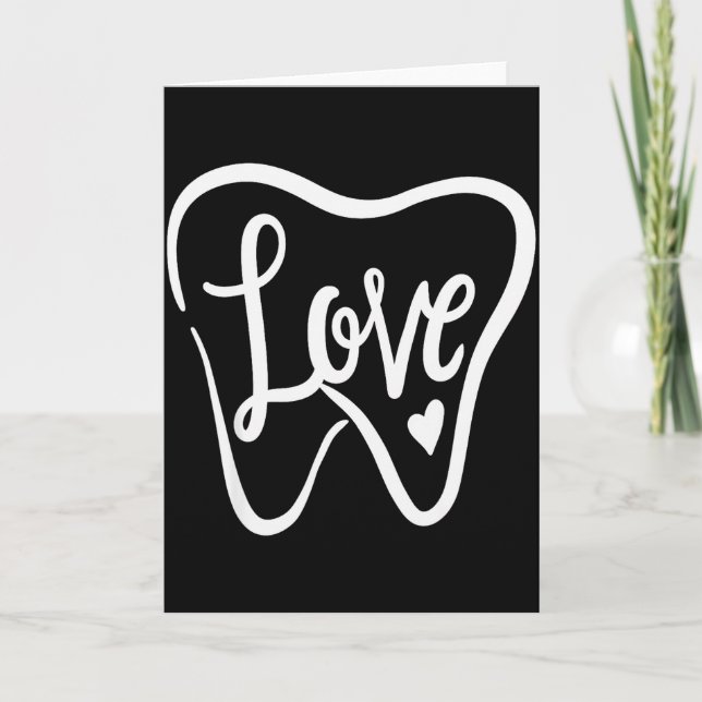 Carte Dentiste Dentaire Instantané Saint-Valentin Amour  (Devant)