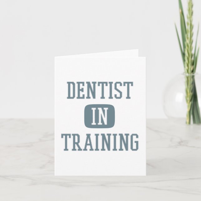 Carte Dentiste en formation Étudiant dentaire (Devant)