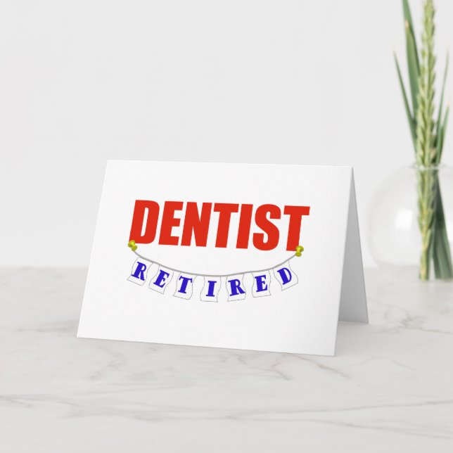 CARTE DENTISTE RETRAITÉ (Devant)
