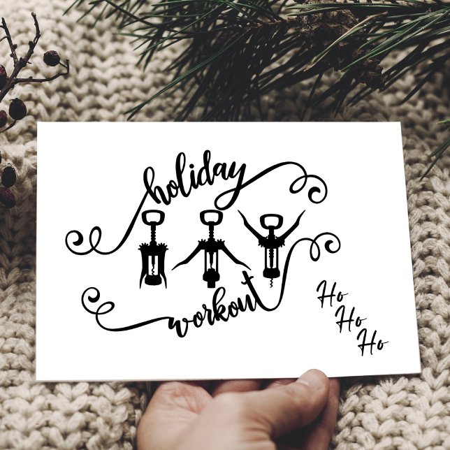 Carte d'entraînement de Noël de vacances amusante (Créateur téléchargé)