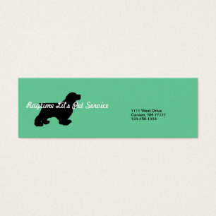 Carte d'entreprise de services d'animal familier