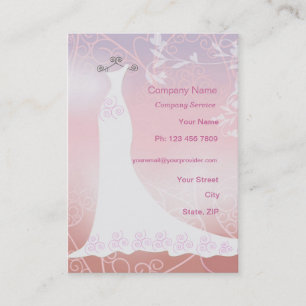 Carte d'entreprise de services de robe de mariage