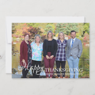 Carte d'entreprise Thanksgiving - Carte postale 5x