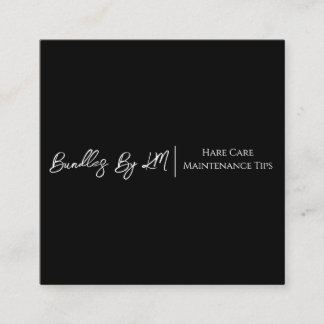 Carte d'entretien groupée minimaliste pour coiffur