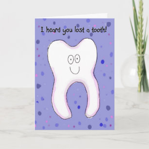 Carte Dents de dents perdues sourire enfant Congr... - C