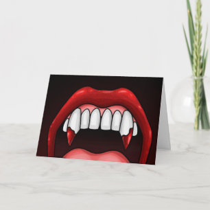 Carte Dents d'Halloween Vampire