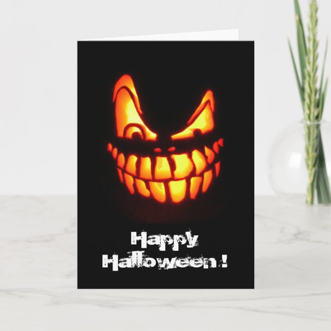 Carte dents faciales halloween (Devant)