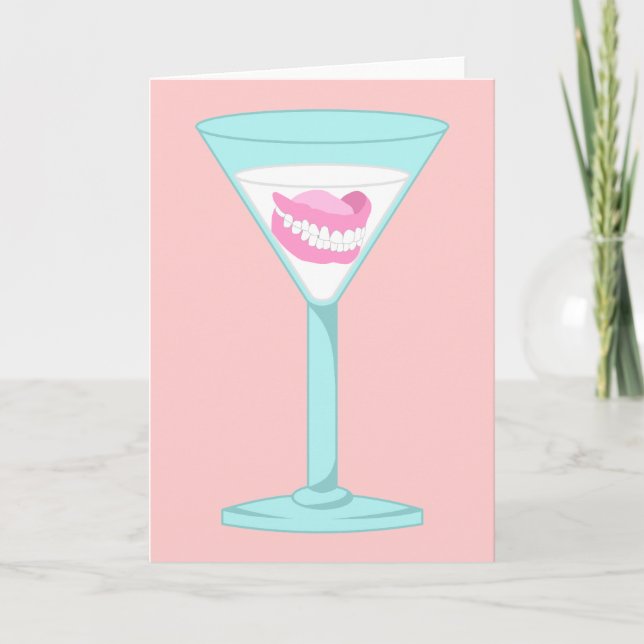 Carte Dentures Faux dents Martini (Devant)