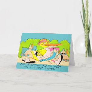 Carte départ pour Pâques