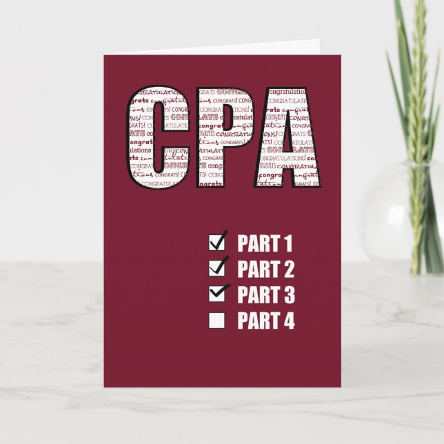 Carte Dépassement des félicitations de CPA de 3 parts (Devant)