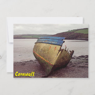 Carte d'épave de bateau Cornwall